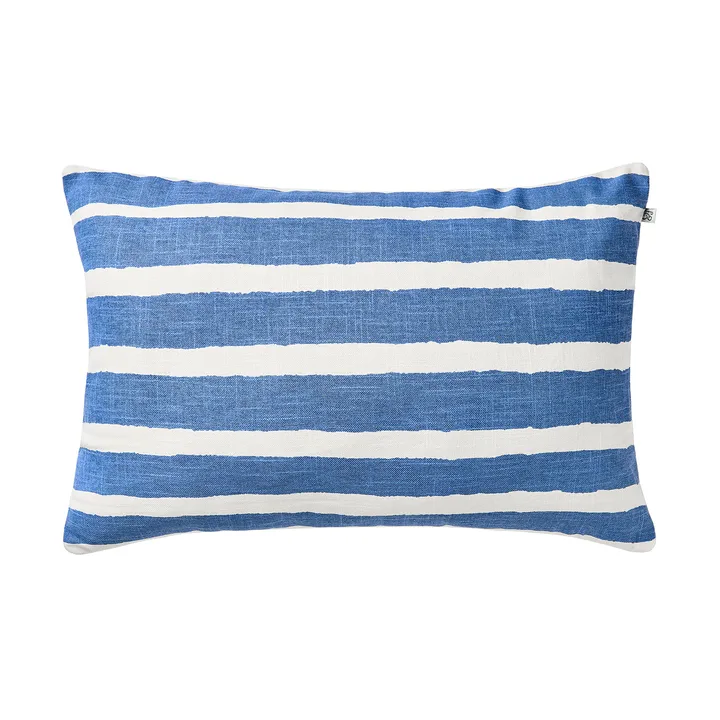 Block Stripe utomhuskudde 40x60 cm - Riviera blue-off white - Chhatwal & Jonsson