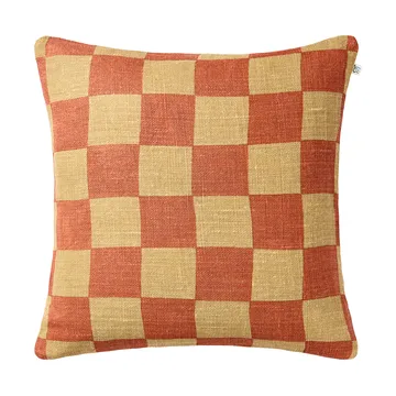 Buffalo Check - Khaki-apricot orange, 50x50 cm - Chhatwal & Jonsson