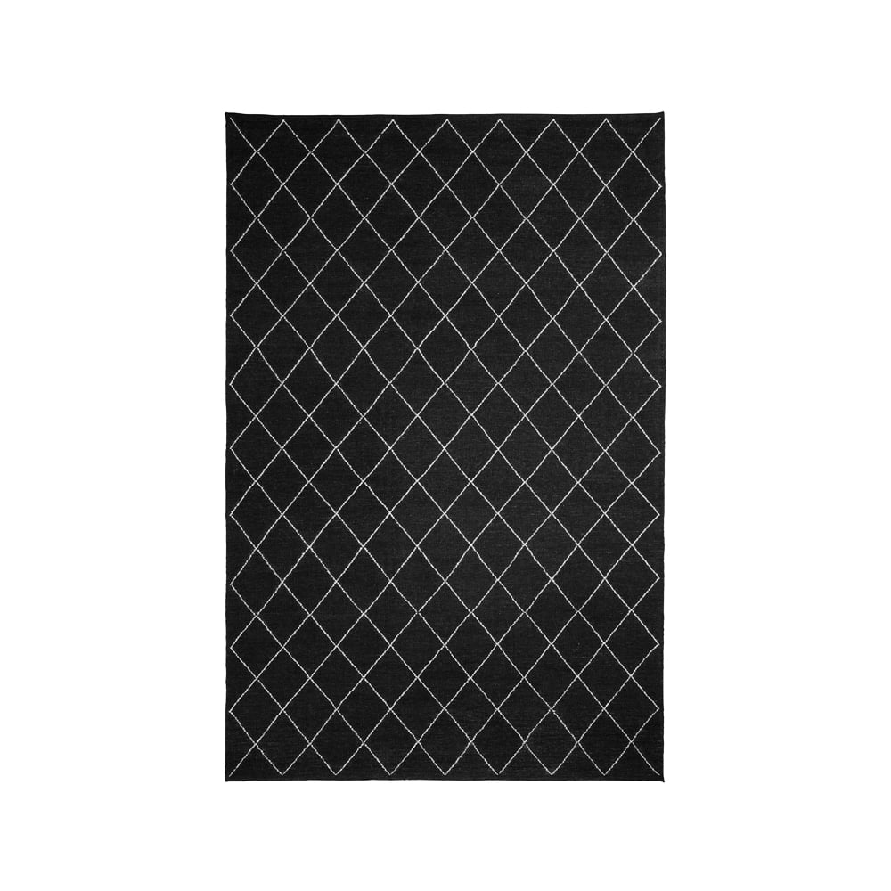 Chhatwal & Jonsson Diamond matta Dark grey/off white-230x336 cm