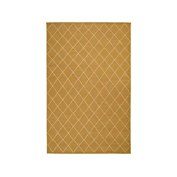 Diamond matta - Masala yellow/off white, 184x280 cm - Chhatwal & Jonsson
