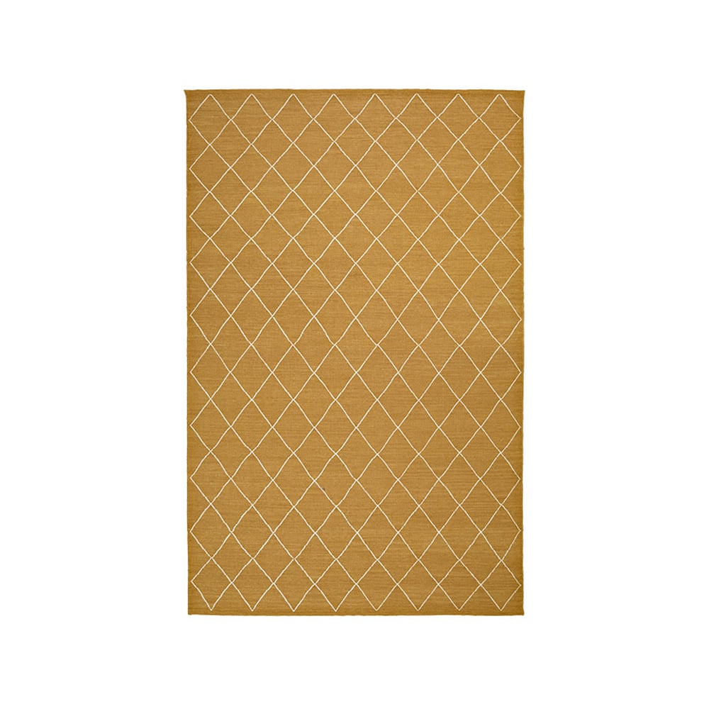 Chhatwal & Jonsson Diamond matta Masala yellow/off white, 230x336 cm