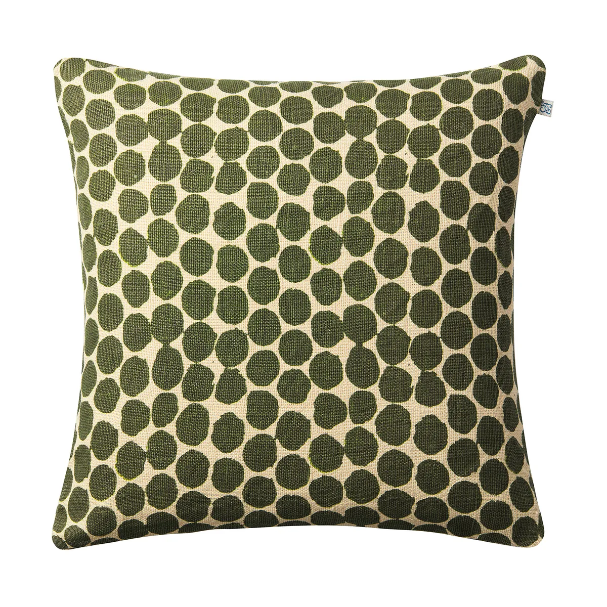 Chhatwal & Jonsson Dot Ari kuddfodral 50x50 cm Beige-cactus green