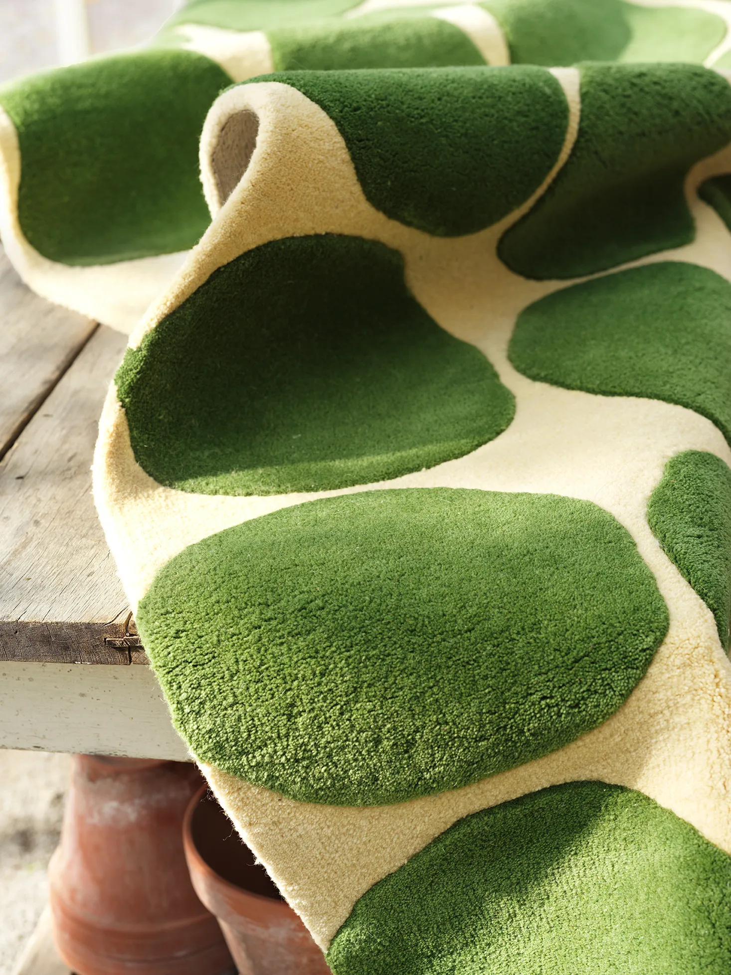 Dots matta, Khaki-cactus green 180x270 cm Chhatwal & Jonsson