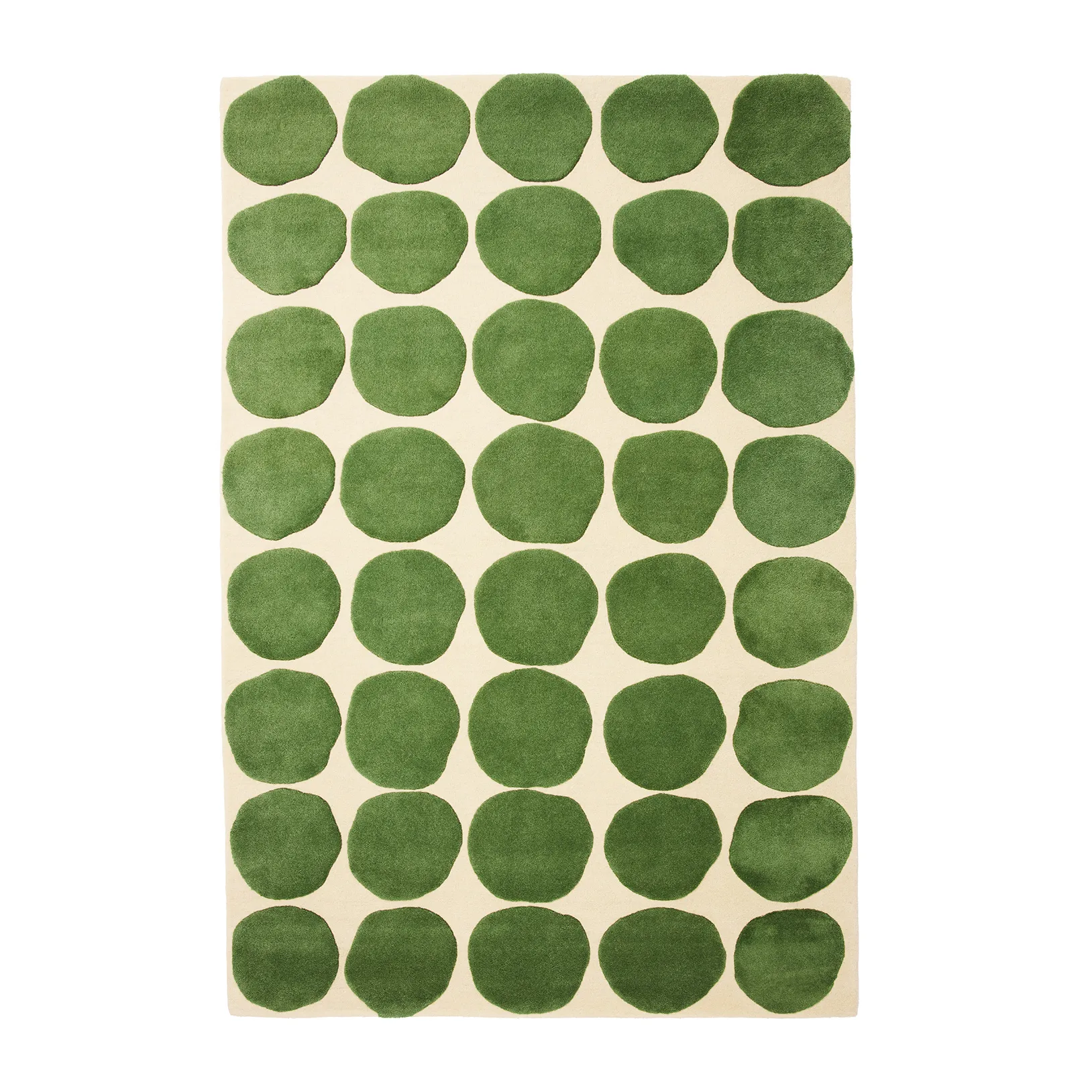 Dots matta, Khaki-cactus green 230x320 cm Chhatwal & Jonsson