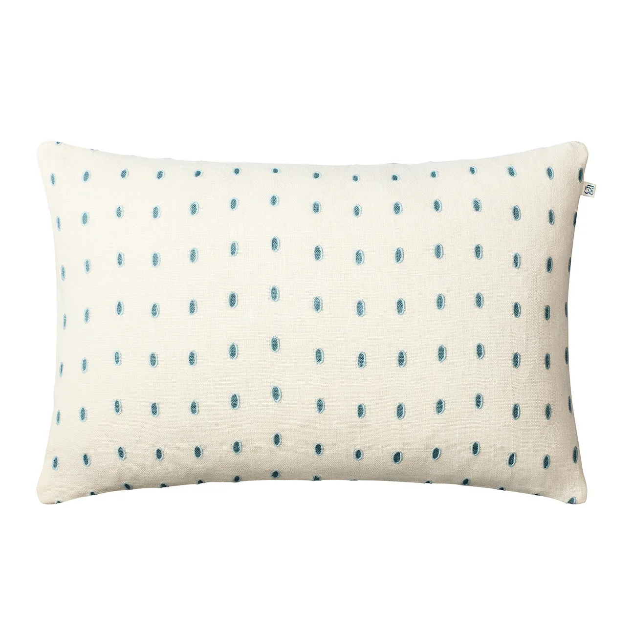 Drop kuddfodral 40x60 cm, White-blue-aqua Chhatwal & Jonsson