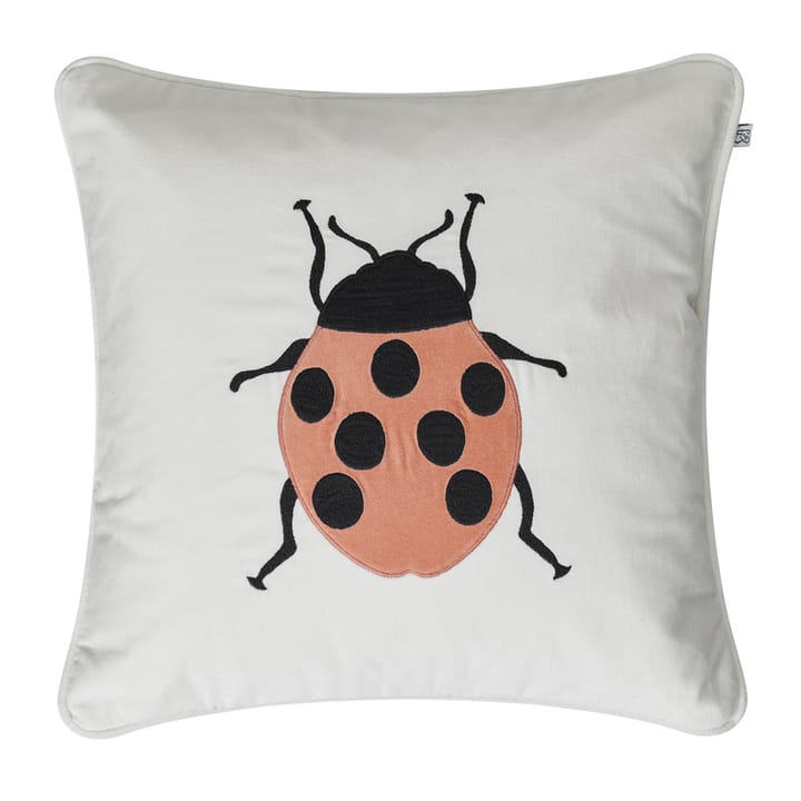 Embroidered Beetle kuddfodral 50x50 cm - Ivory-rose - Chhatwal & Jonsson
