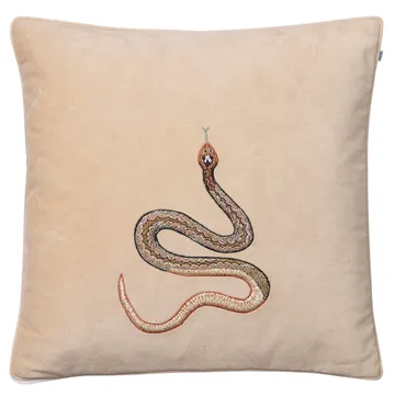 Embroidered Cobra kuddfodral 50x50 cm - Beige - Chhatwal & Jonsson