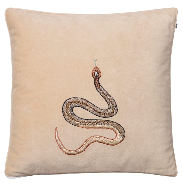 Embroidered Cobra kuddfodral 50x50 cm - Beige - Chhatwal & Jonsson