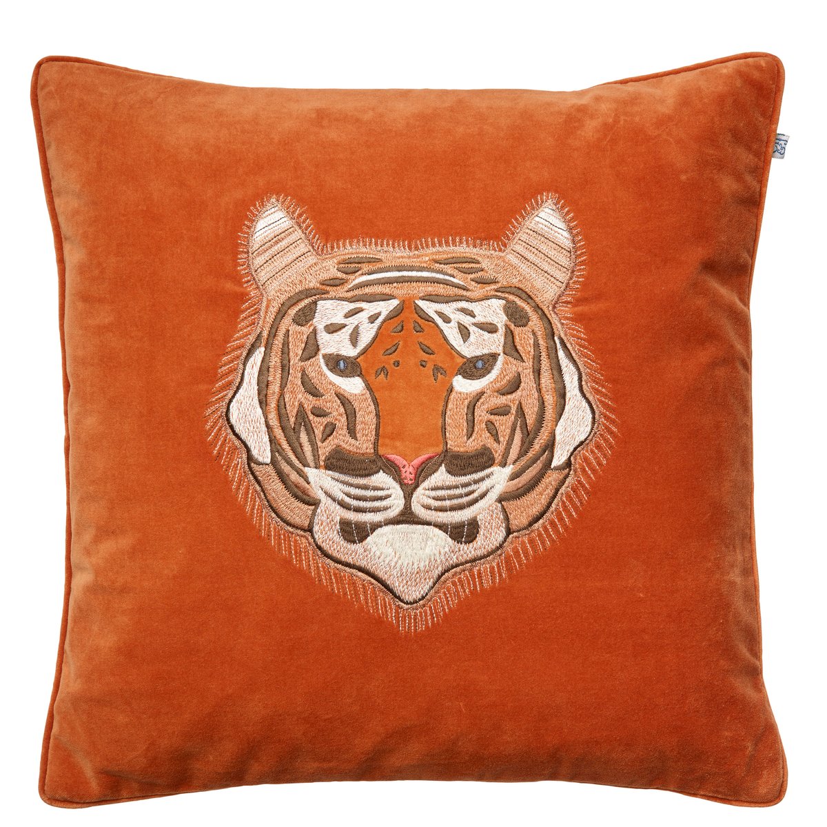 Chhatwal & Jonsson Embroidered Tiger kuddfodral 50x50 cm Orange