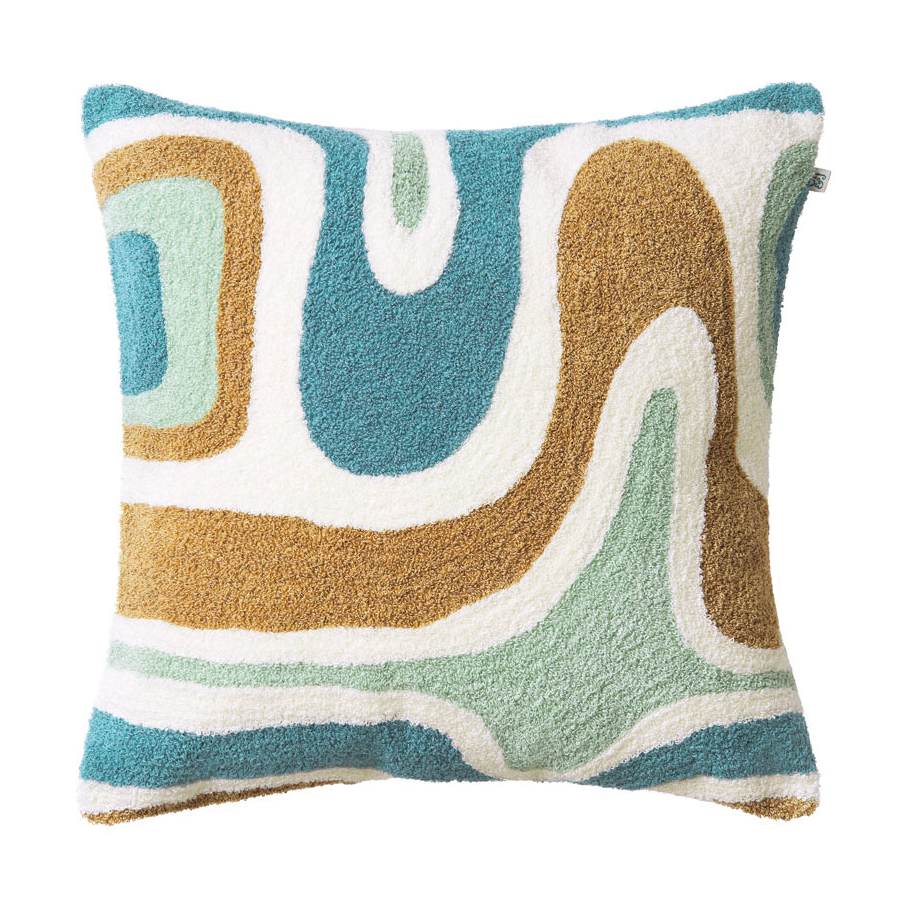 Chhatwal & Jonsson Godavari kuddfodral 50x50 cm Heaven blue-aqua-sand-offwhite