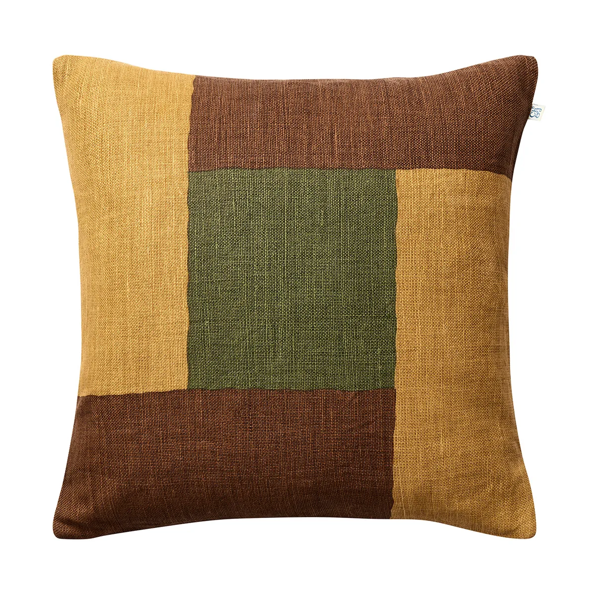 Chhatwal & Jonsson Halo kuddfodral 50x50 cm Taupe-Spicy Yellow-CactusGreen
