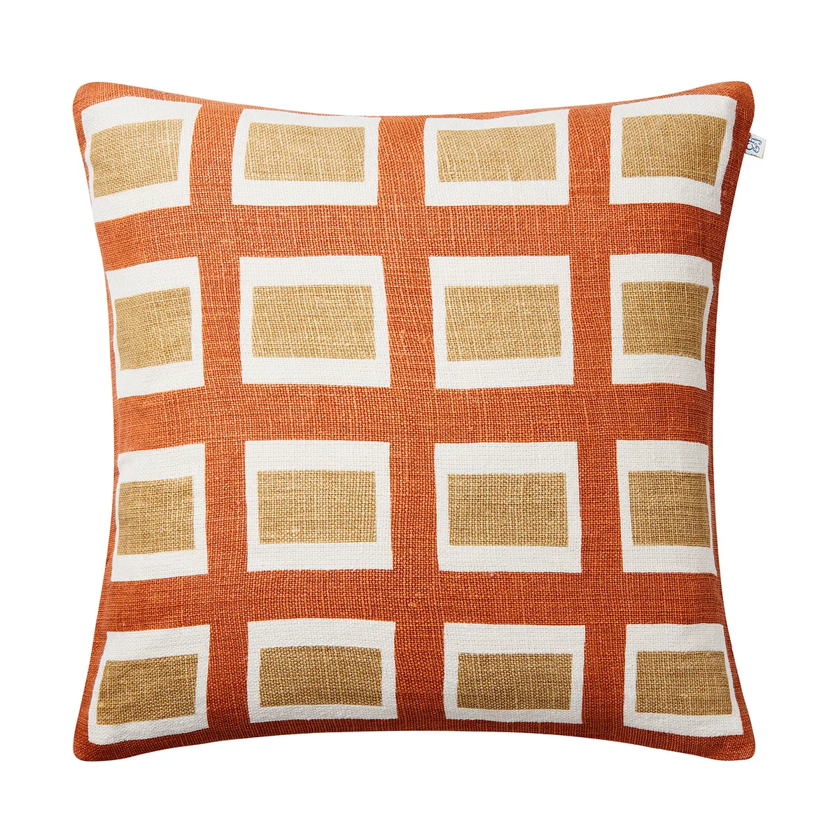 Chhatwal & Jonsson Hira kuddfodral 50x50 cm Apricot Orange/Khaki