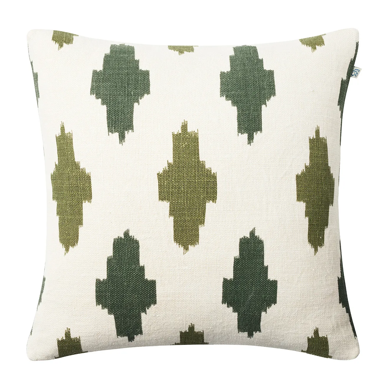 Ikat Agra kuddfodral 50x50 cm, Green-cactus green Chhatwal & Jonsson