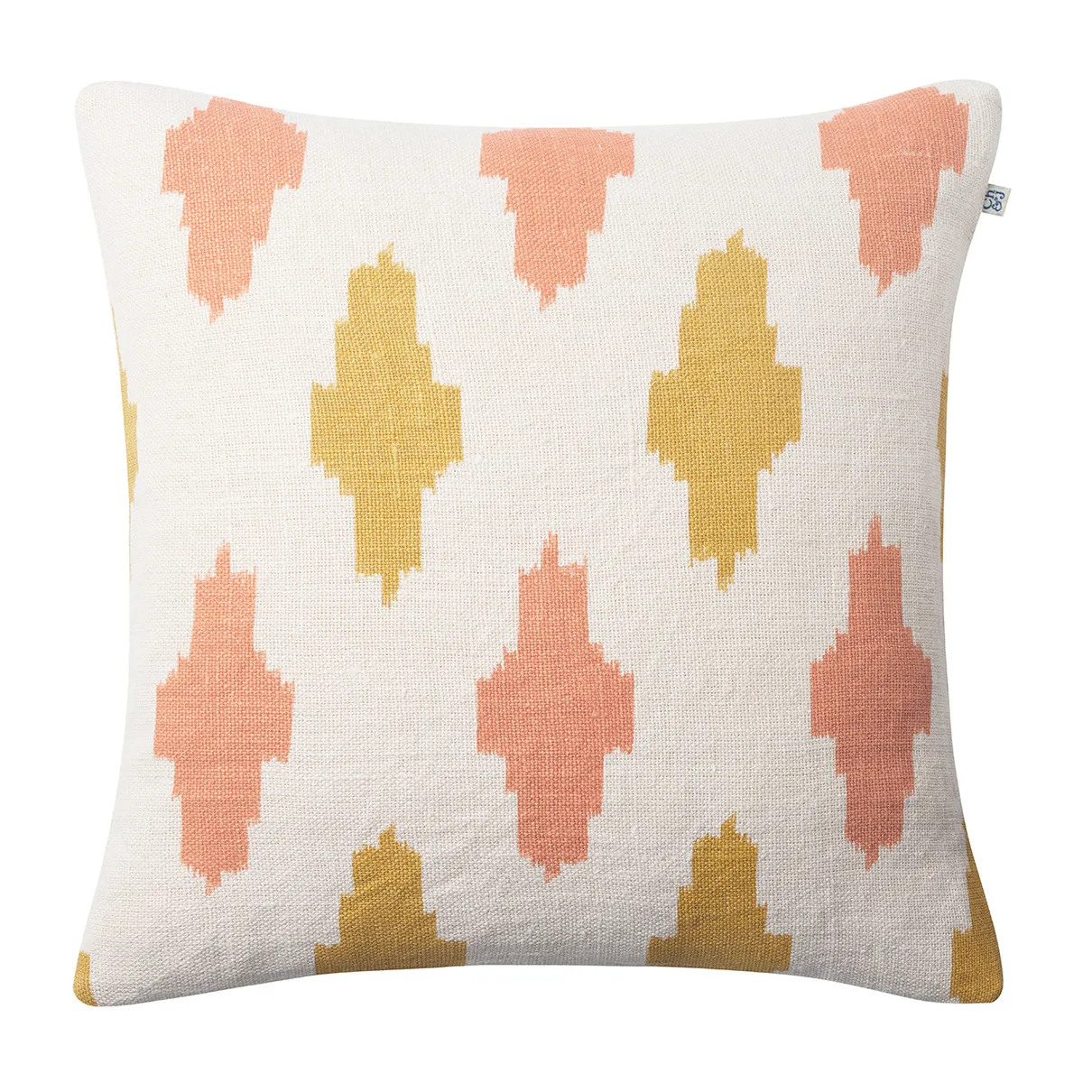 Chhatwal & Jonsson Ikat Agra kuddfodral 50x50 cm Rose-spicy yellow