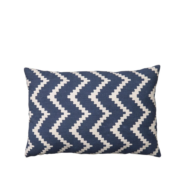 Ikat Sema kudde - blue/off white, 40 cm - Chhatwal & Jonsson