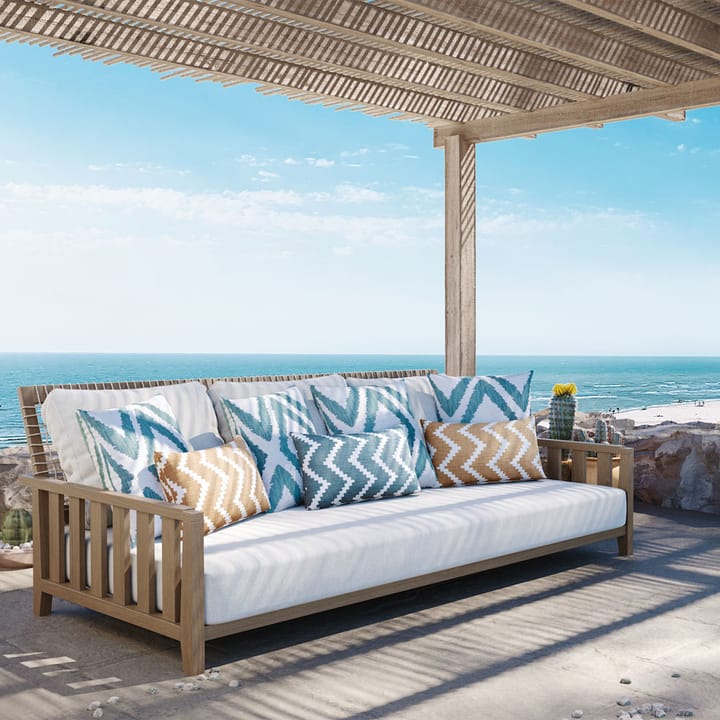Ikat Sema kudde - heaven blue/offwhite, 40 cm - Chhatwal & Jonsson