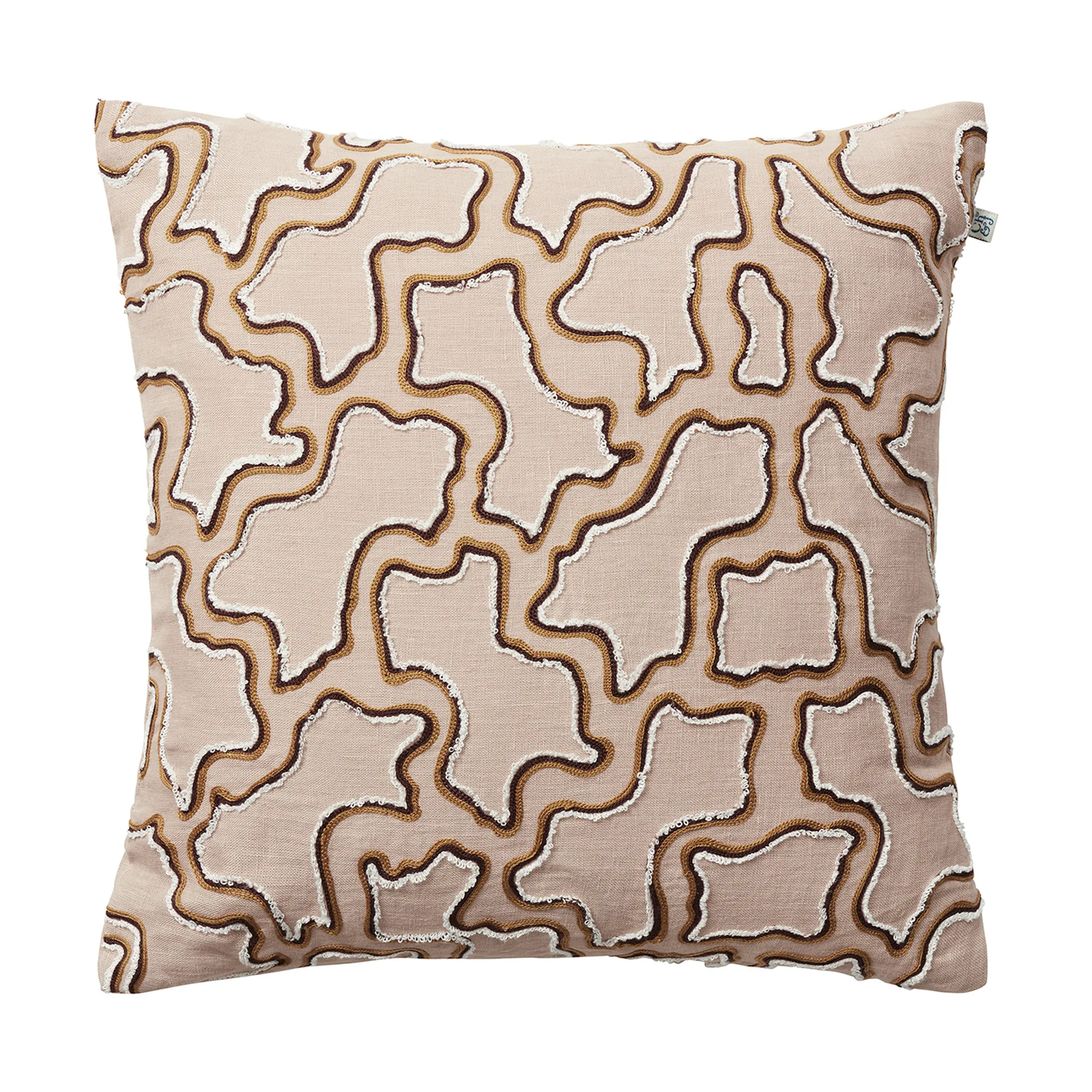 Kamal kuddfodral 50x50 cm, Masala Yellow-Cognac-Off White Chhatwal & Jonsson