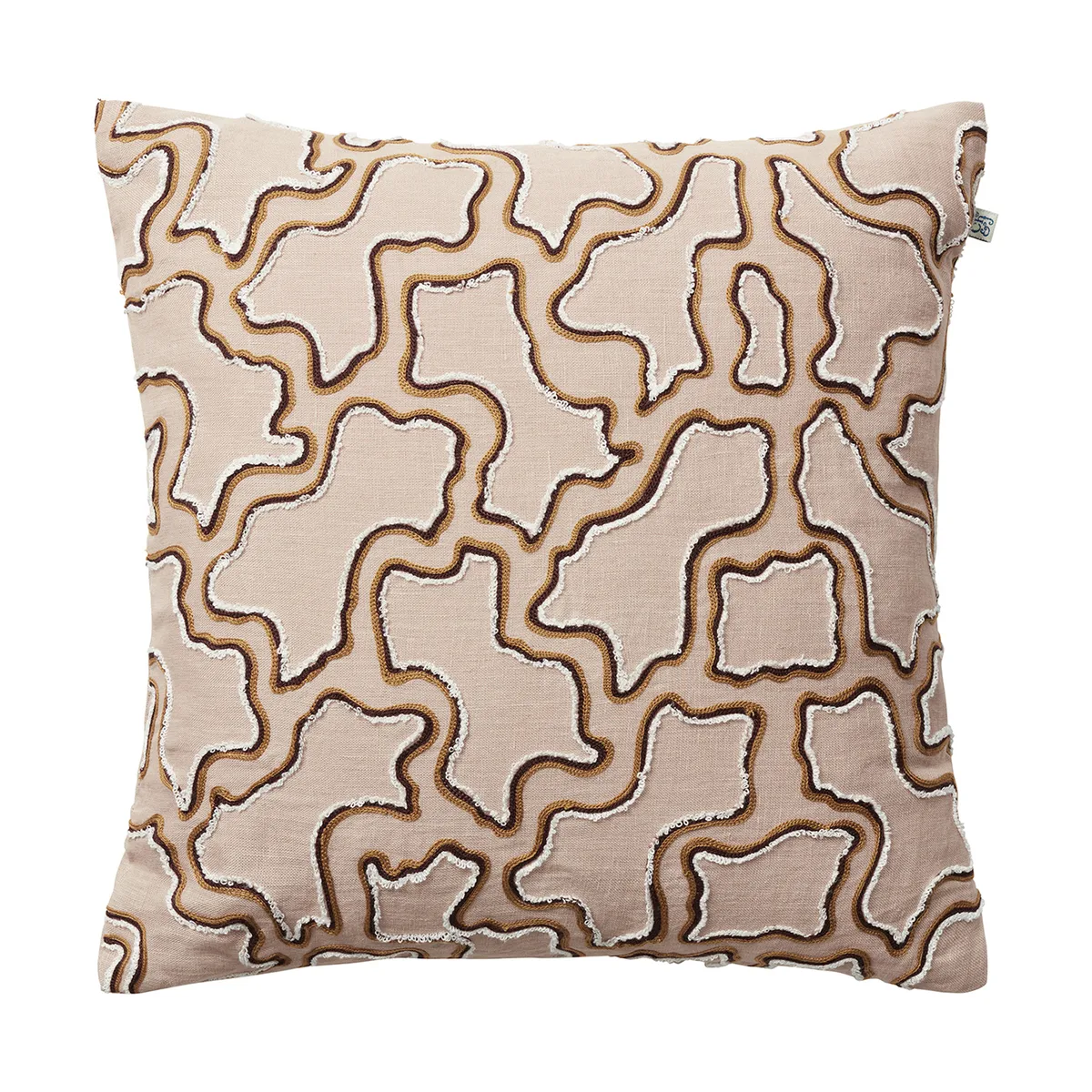 Chhatwal & Jonsson Kamal kuddfodral 50x50 cm Masala Yellow-Cognac-Off White