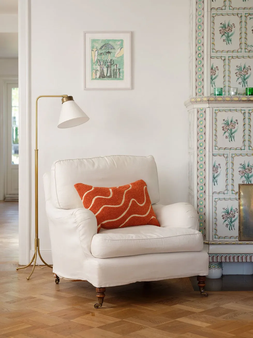 Kashi kuddfodral 40x60 cm, Apricot orange Chhatwal & Jonsson