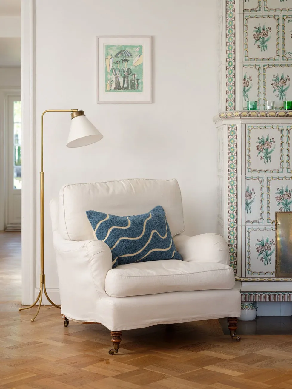 Kashi kuddfodral 40x60 cm, Heaven blue Chhatwal & Jonsson