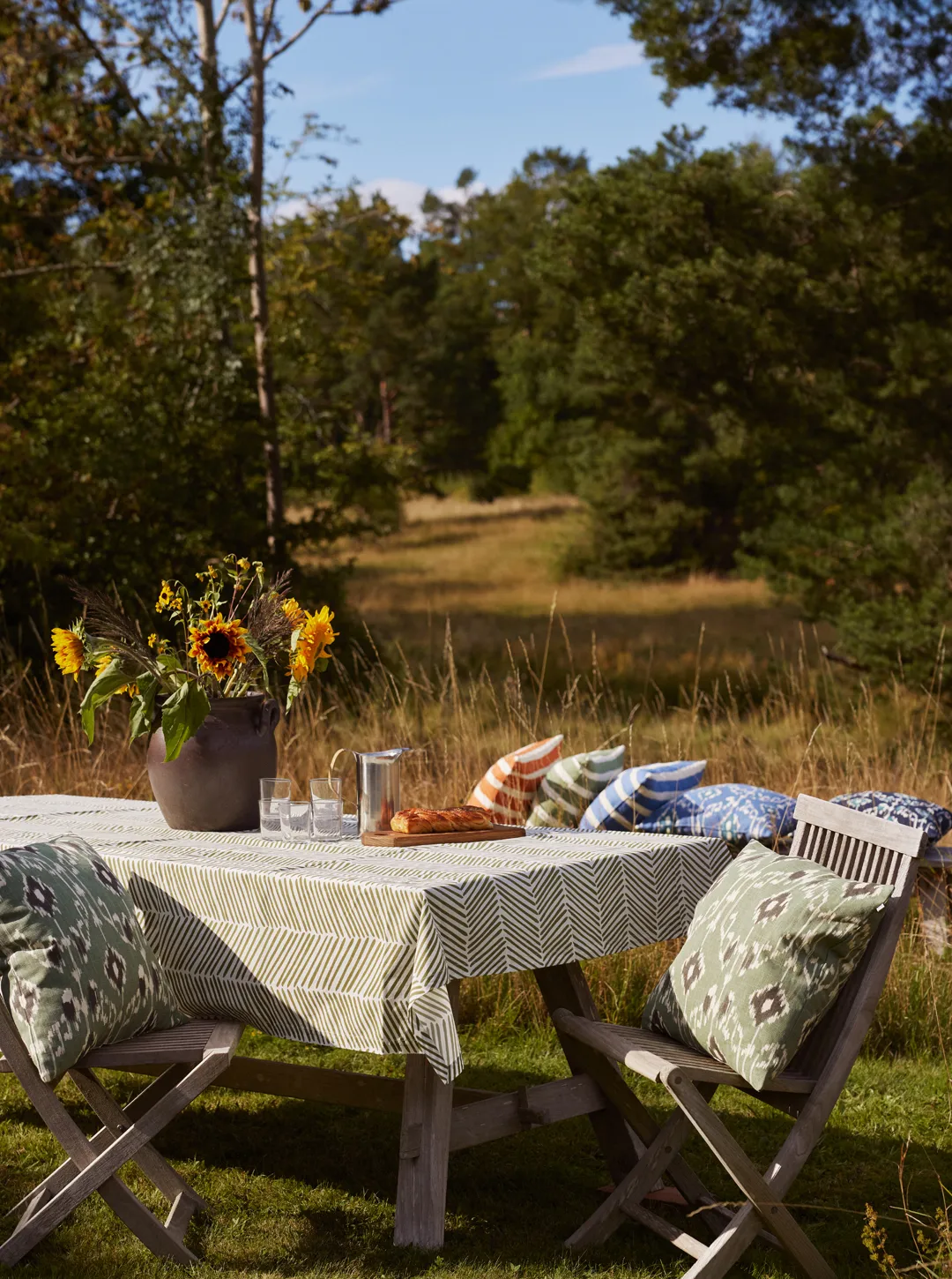 Kochi dekorationskudde, Sage-grey, 50x50 cm Chhatwal & Jonsson