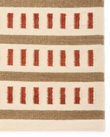 Ladakh ullmatta - Off white-beige-rust, 230x320 cm - Chhatwal & Jonsson