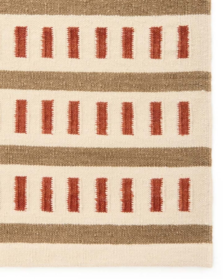 Ladakh ullmatta, Off white-beige-rust, 230x320 cm Chhatwal & Jonsson