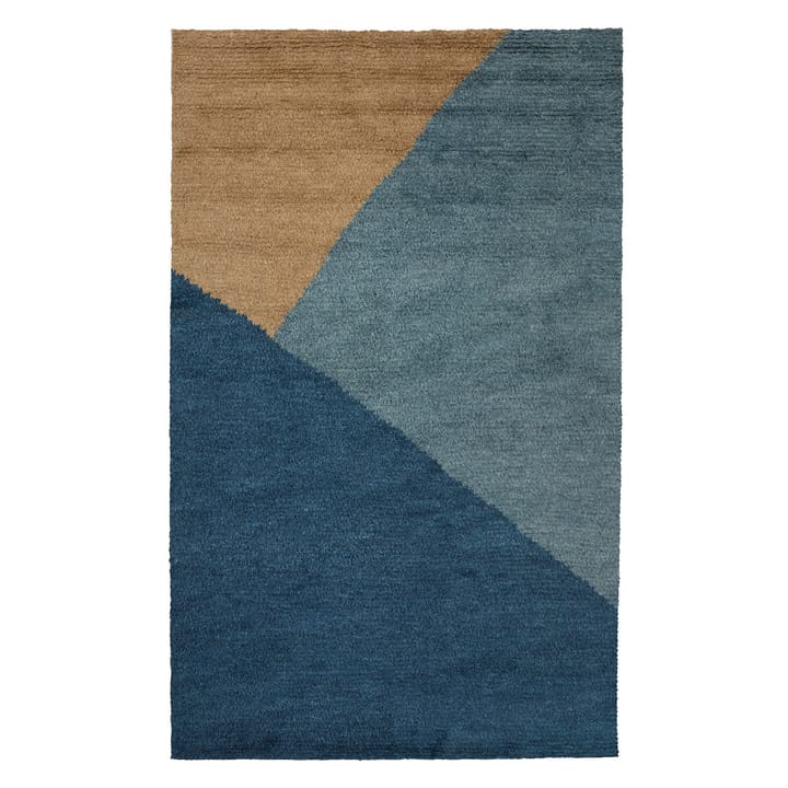 Mala ullmatta 180x270 cm - Mocca-blue melange-dark blue - Chhatwal & Jonsson