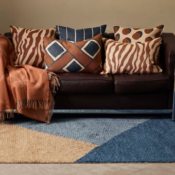 Mala ullmatta 180x270 cm - Mocca-blue melange-dark blue - Chhatwal & Jonsson