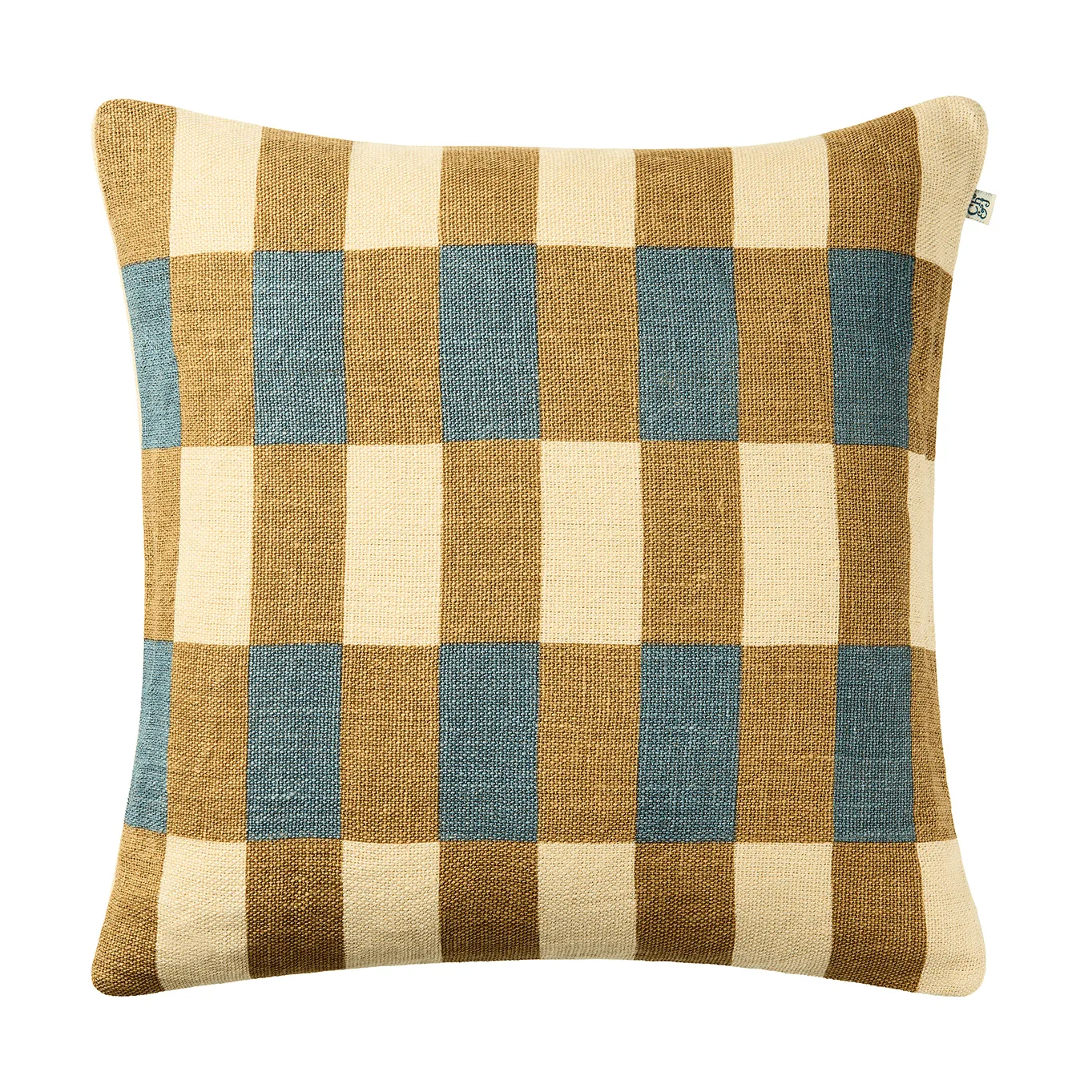 Marari kuddfodral, Khaki-Heaven Blue, 50x50 cm Chhatwal & Jonsson