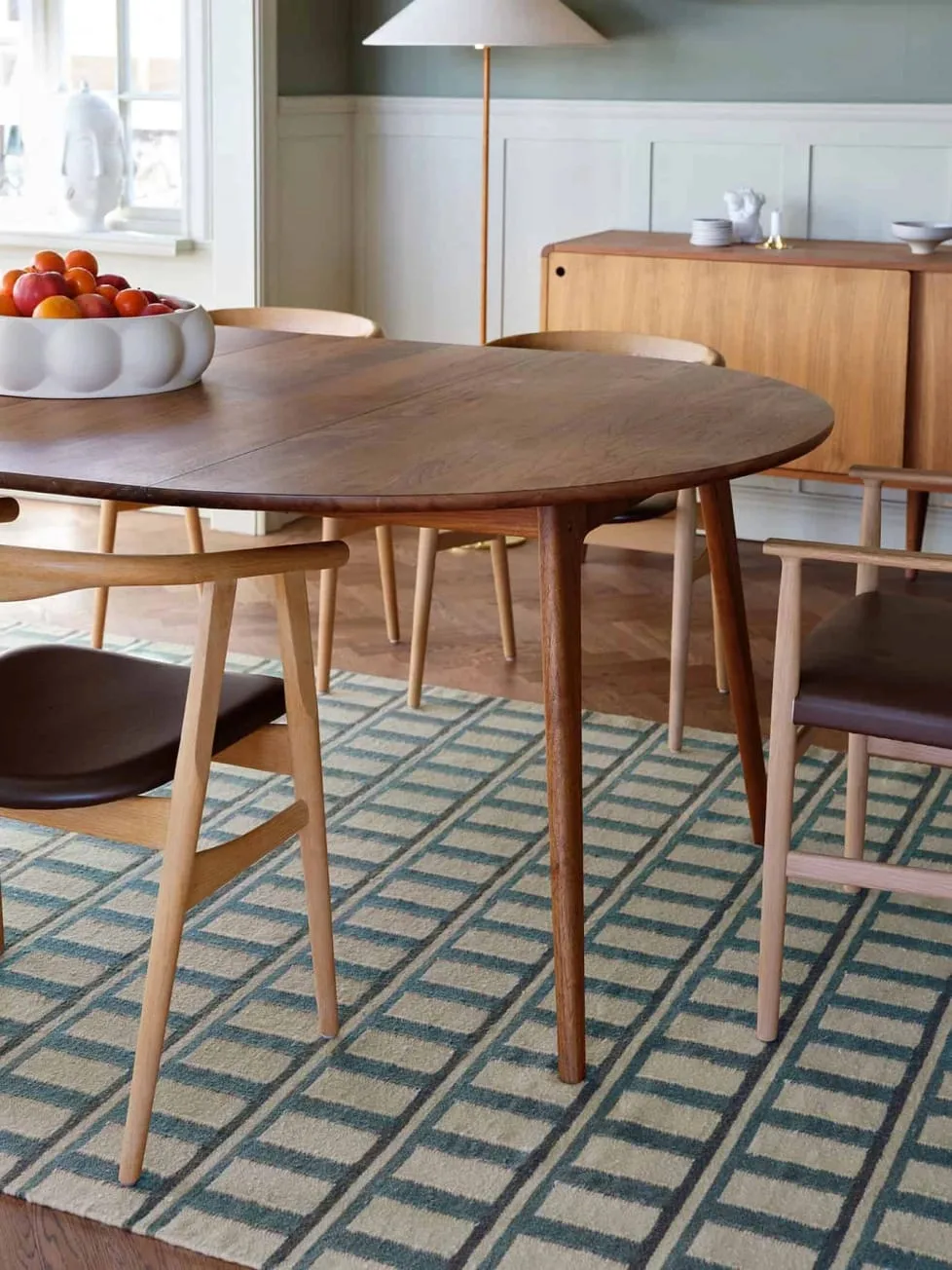 Mysore ullmatta 180x270 cm, Off white-heaven blue Chhatwal & Jonsson