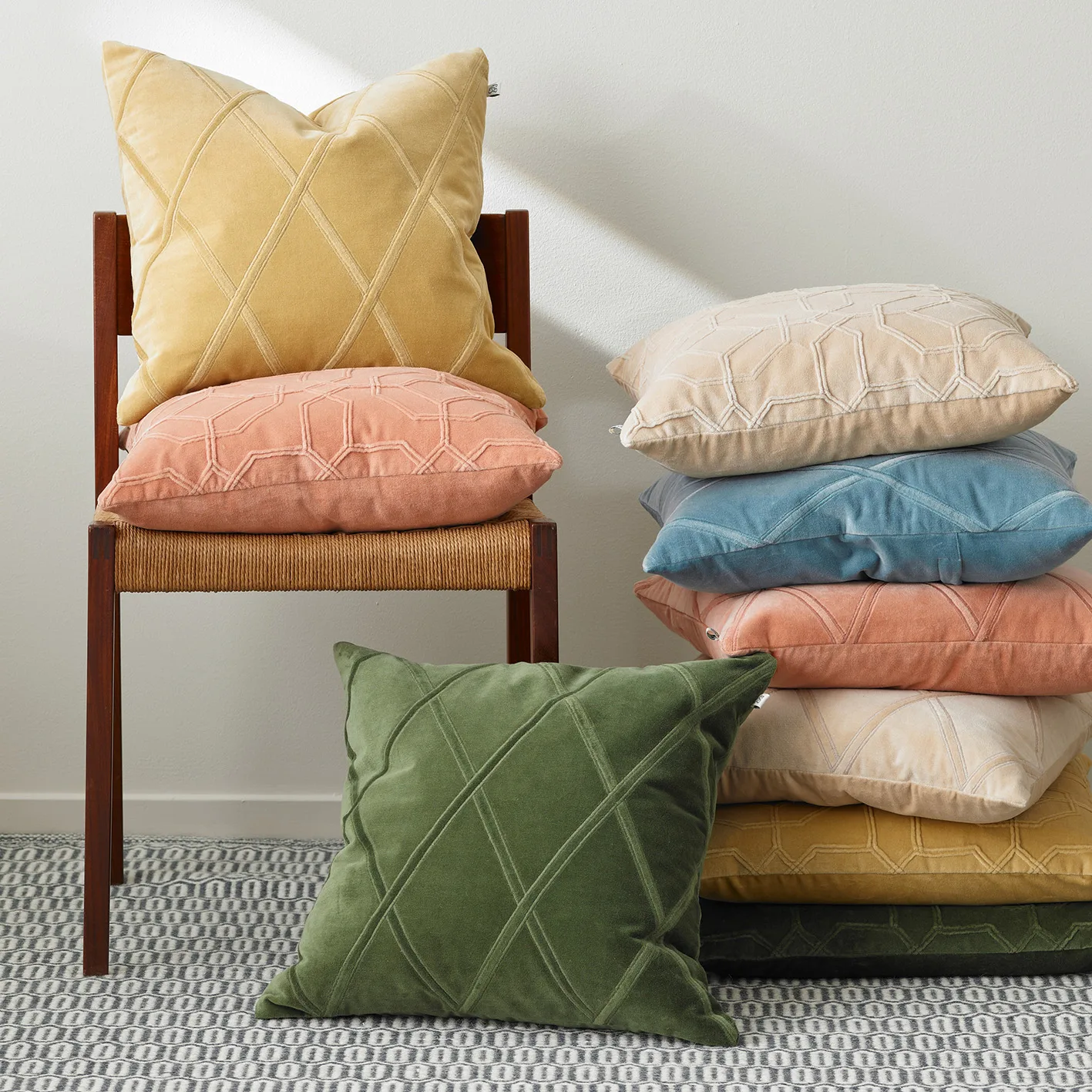 Nandi kuddfodral 50x50 cm, Beige Chhatwal & Jonsson