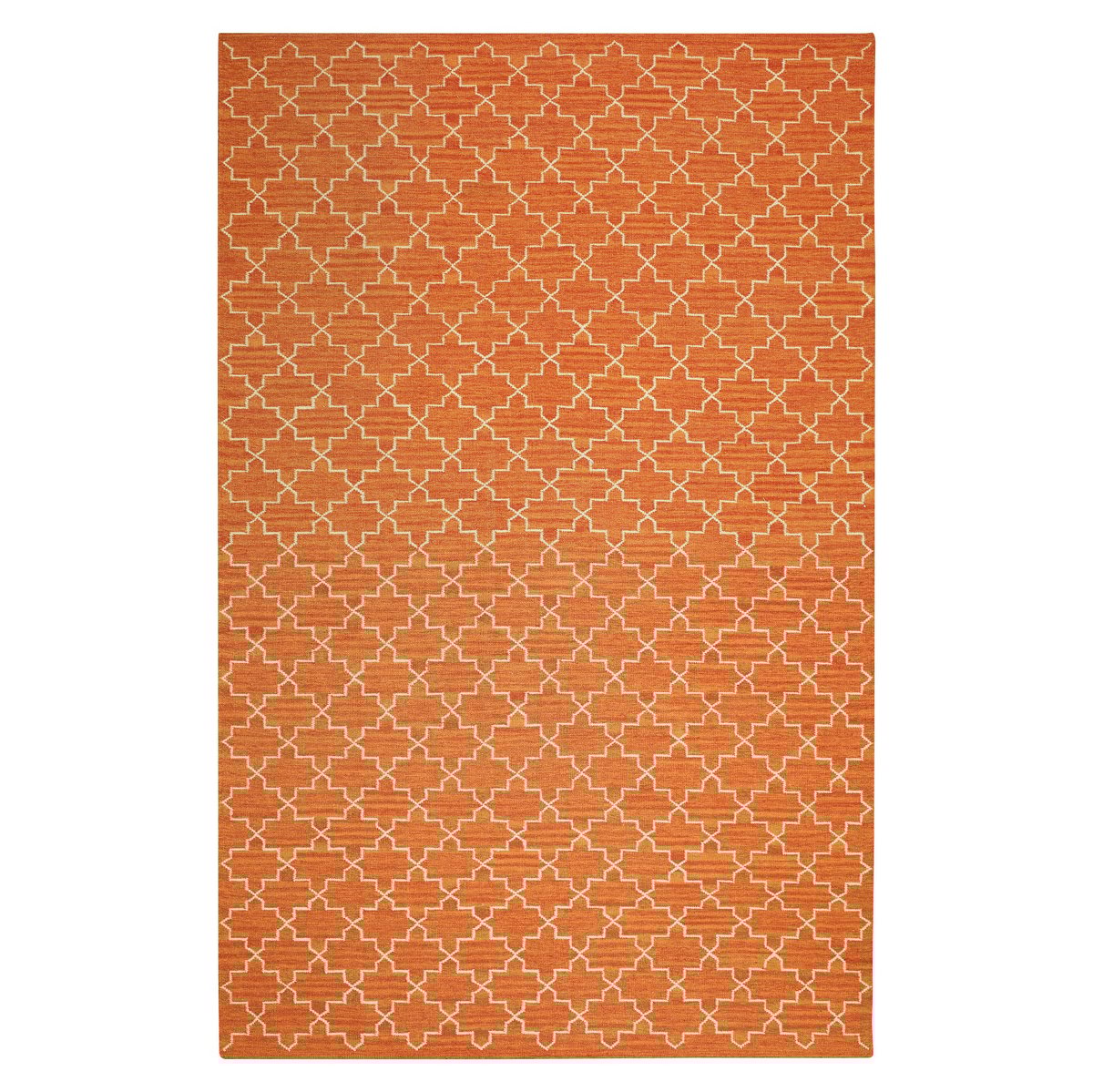 Chhatwal & Jonsson New Geometric matta 180x272 cm Orange melange-off white