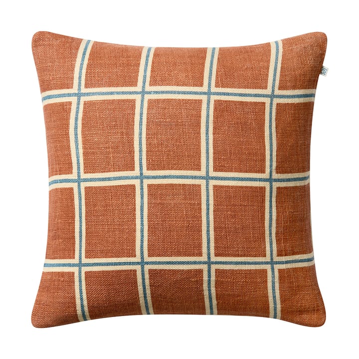 Raha kuddfodral 50x50 cm - Apricot orange-heaven blue - Chhatwal & Jonsson