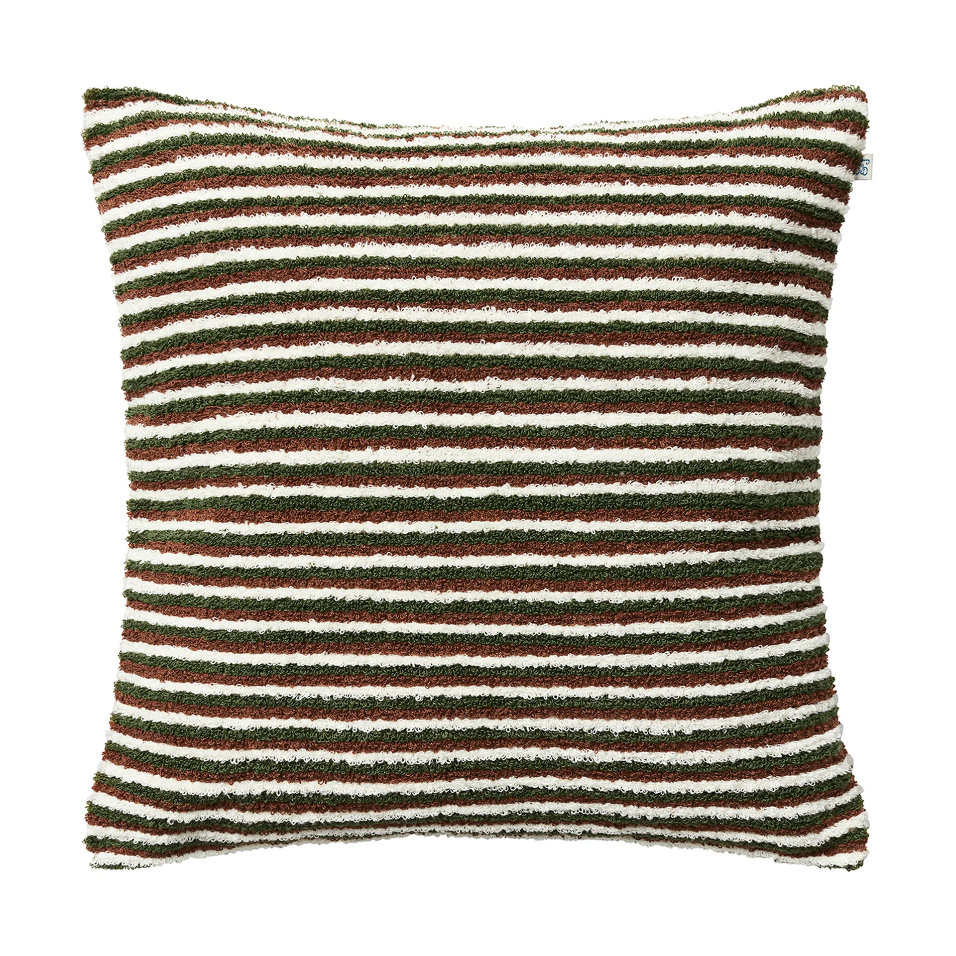Raipur kuddfodral 50x50 cm, Cognac-Cactus Green-Off White Chhatwal & Jonsson