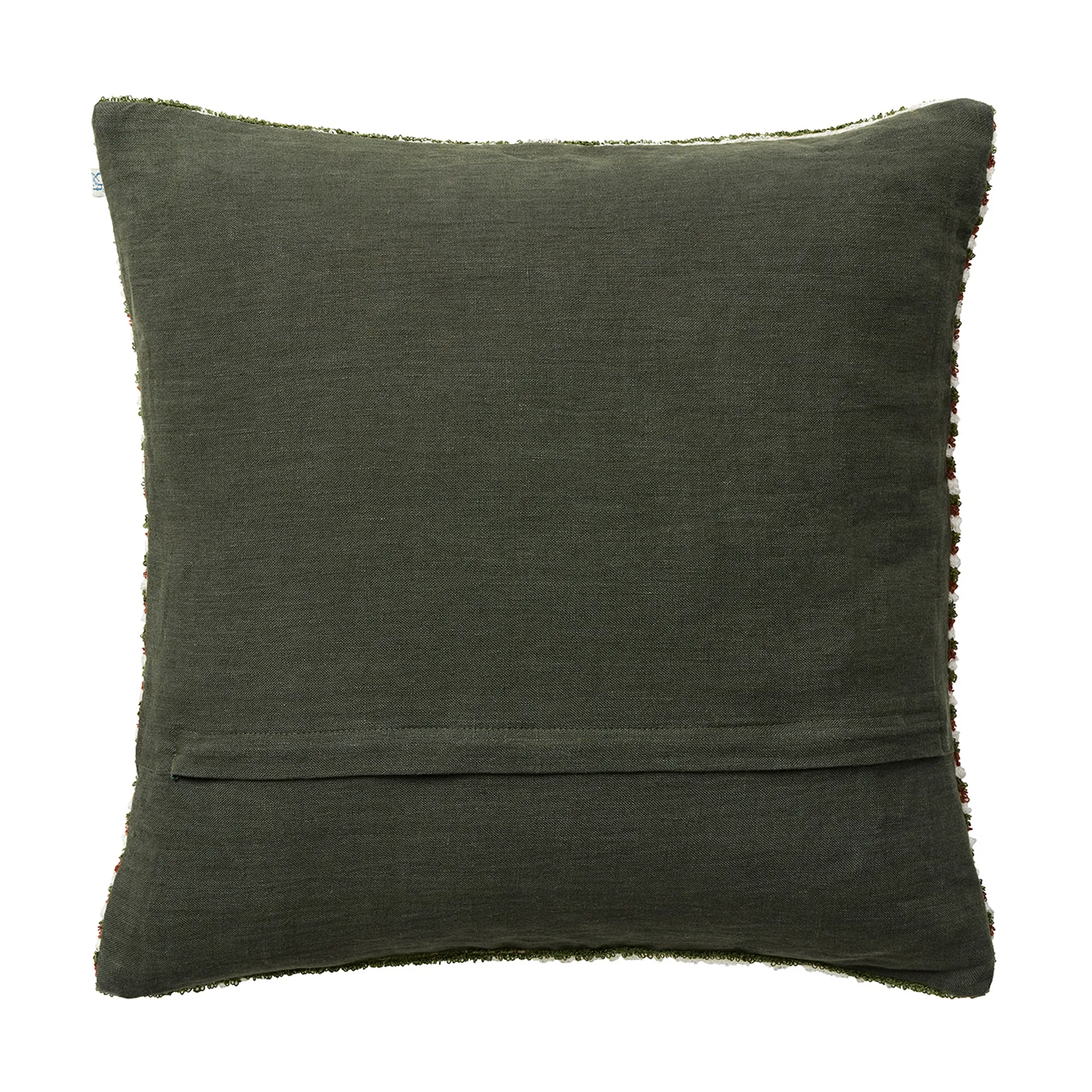 Raipur kuddfodral 50x50 cm, Cognac-Cactus Green-Off White Chhatwal & Jonsson