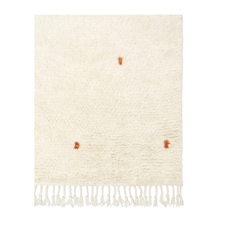 Ravi matta 230x320 cm - Off white-orange - Chhatwal & Jonsson