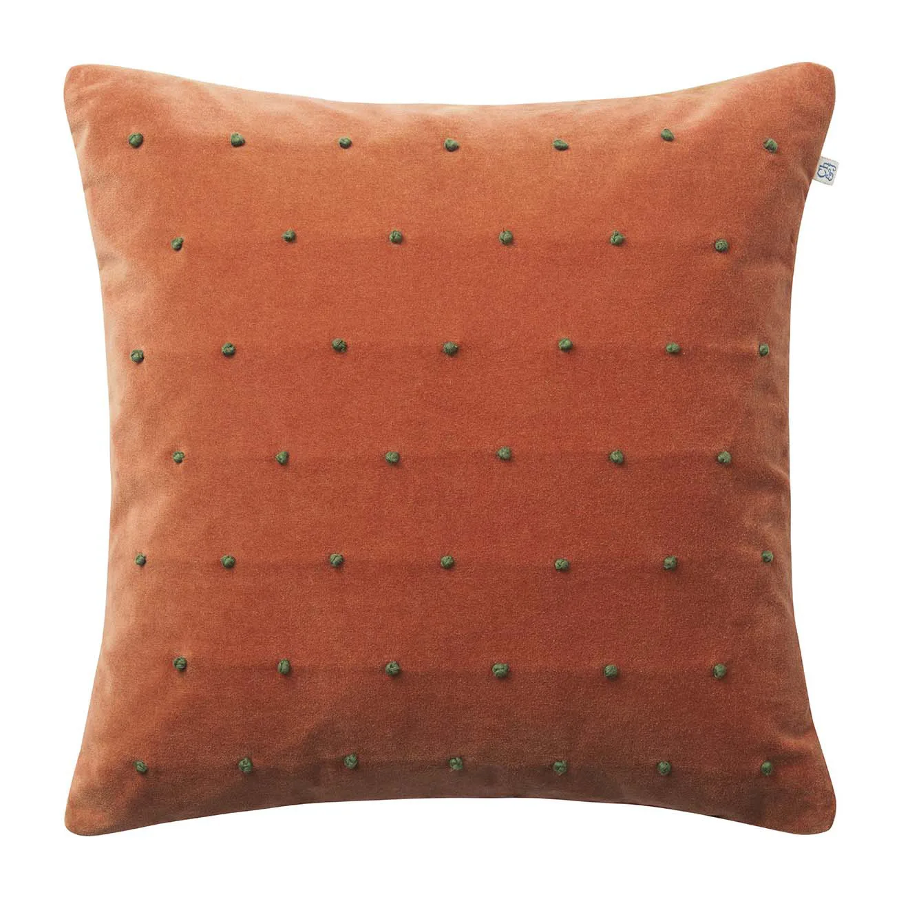 Roma kuddfodral 50x50 cm, Terracotta-forest green Chhatwal & Jonsson