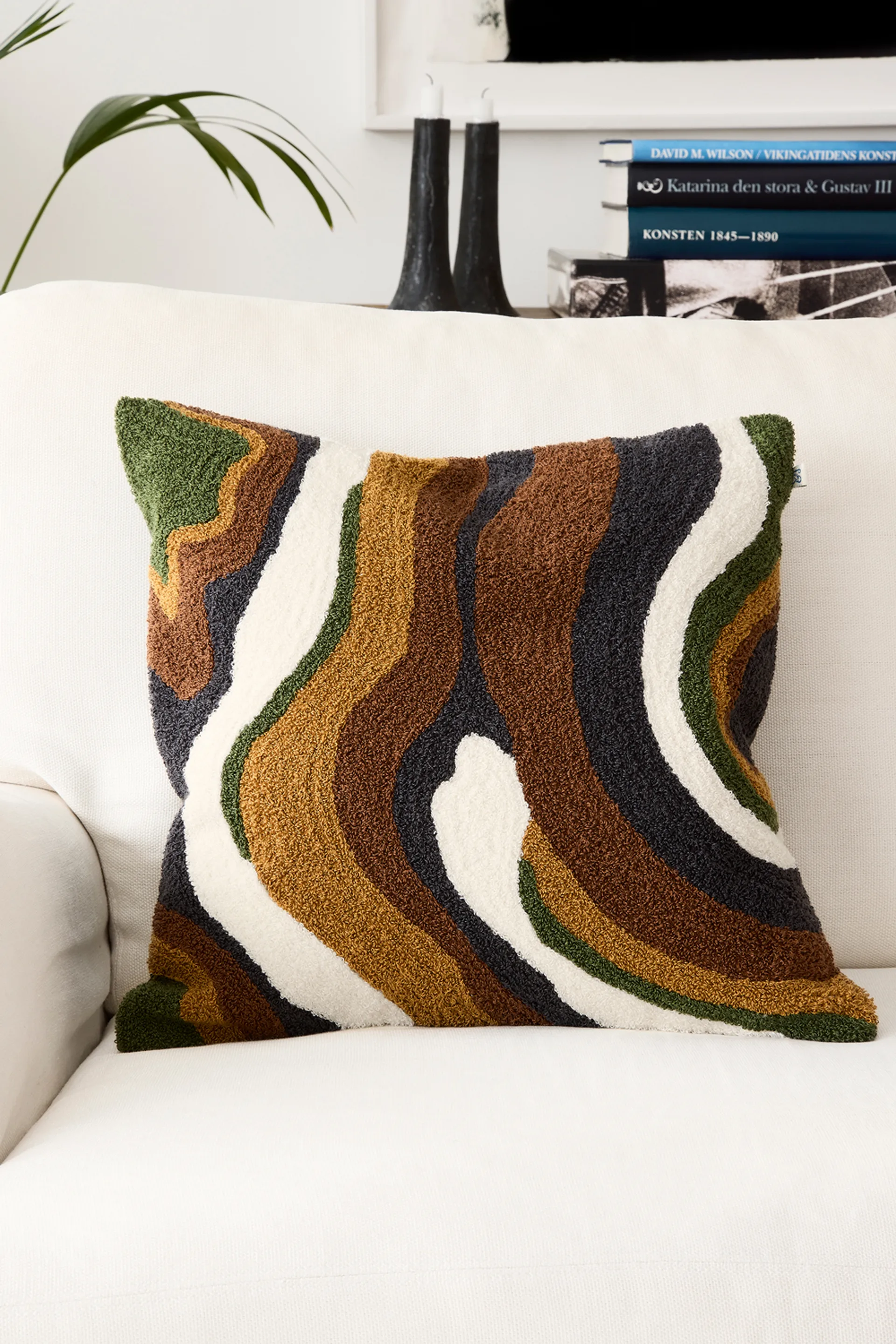 Sagar kuddfodral 50x50 cm, Cognac-masala Chhatwal & Jonsson