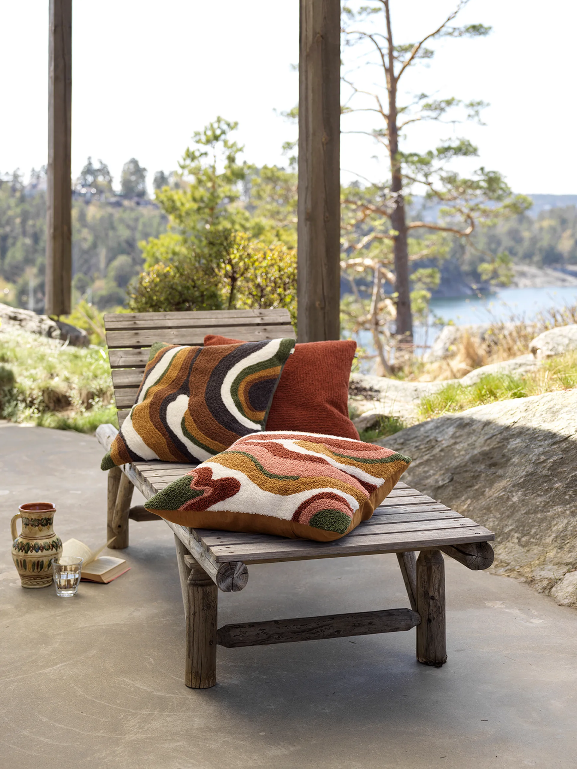 Sagar kuddfodral 50x50 cm, Cognac-masala Chhatwal & Jonsson