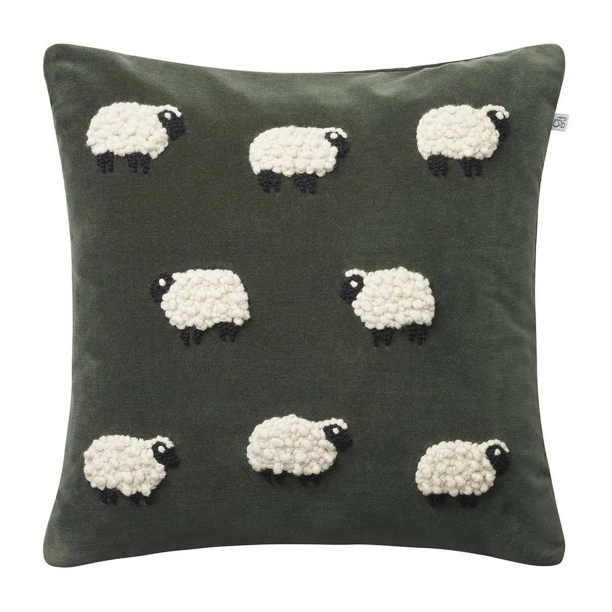 Chhatwal & Jonsson Sheep kuddfodral 50x50 cm Forest green