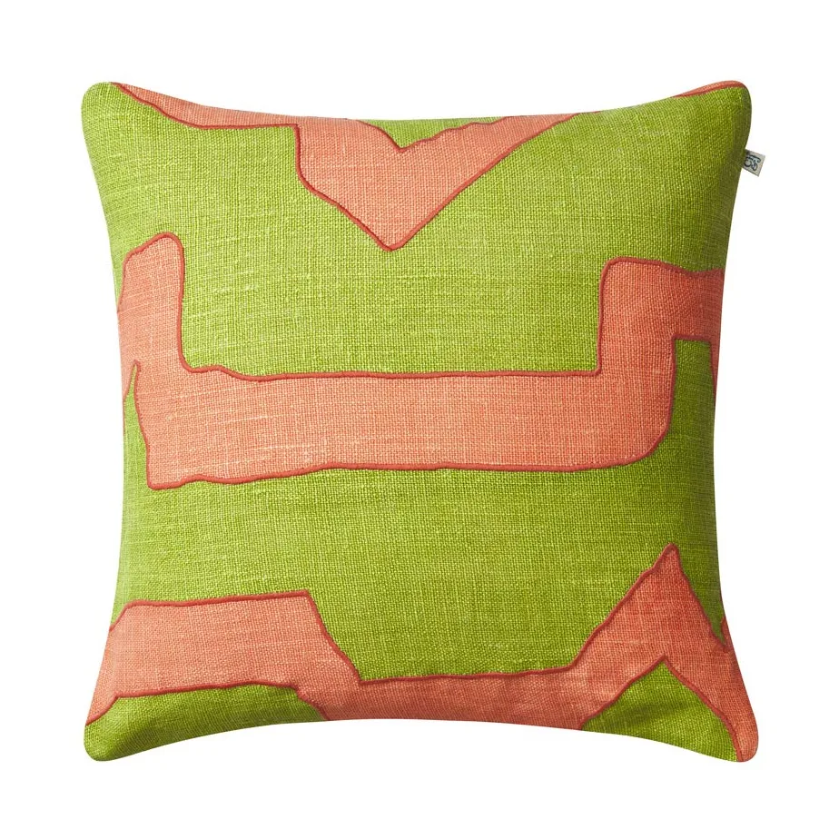 Sikkim kuddfodral 50x50 cm, Rose-lime Chhatwal & Jonsson
