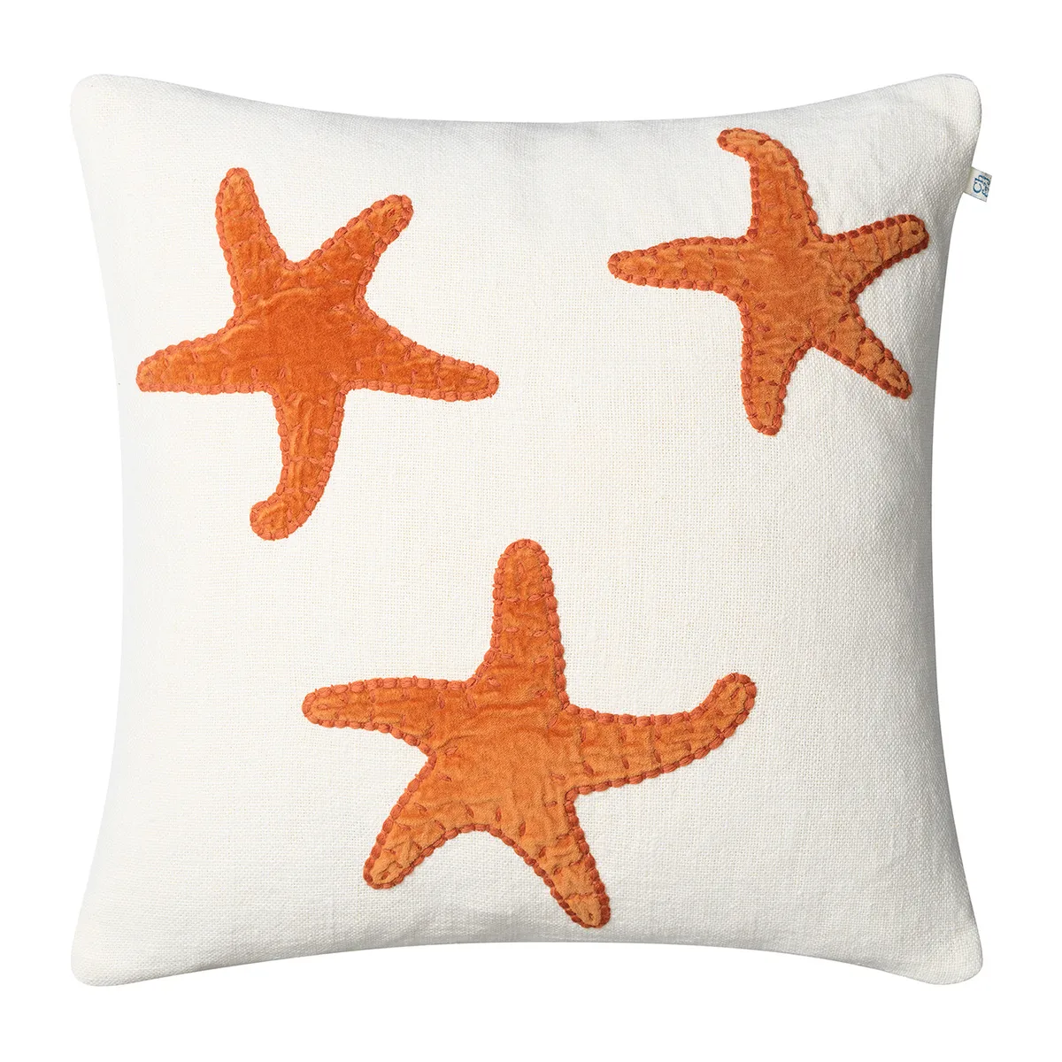 Chhatwal & Jonsson Star Fish kuddfodral 50x50 cm Off white-orange