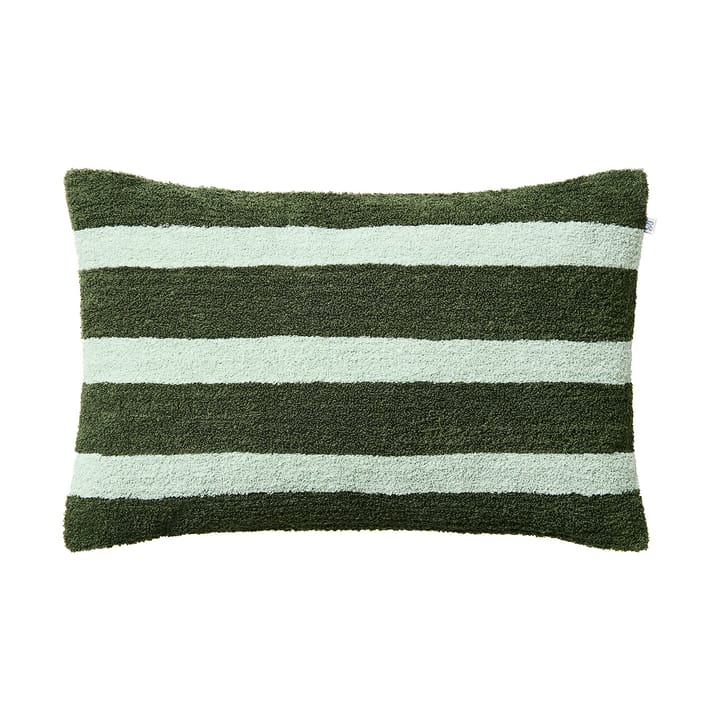 Stripe linen boucle kuddfodral 40x60 cm - Cactus green-aqua - Chhatwal & Jonsson