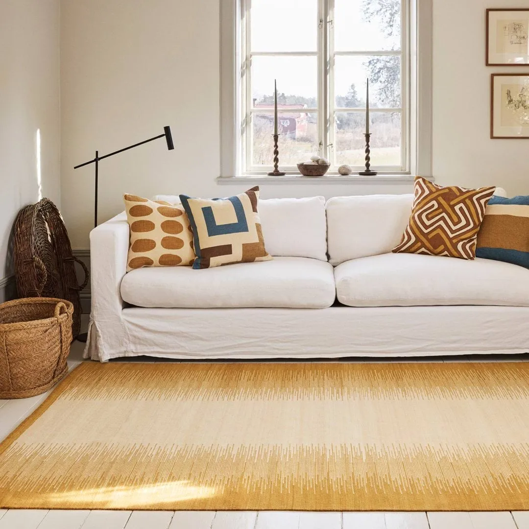 Tapti ullmatta, Masala Yellow-Off White, 320x230 cm Chhatwal & Jonsson