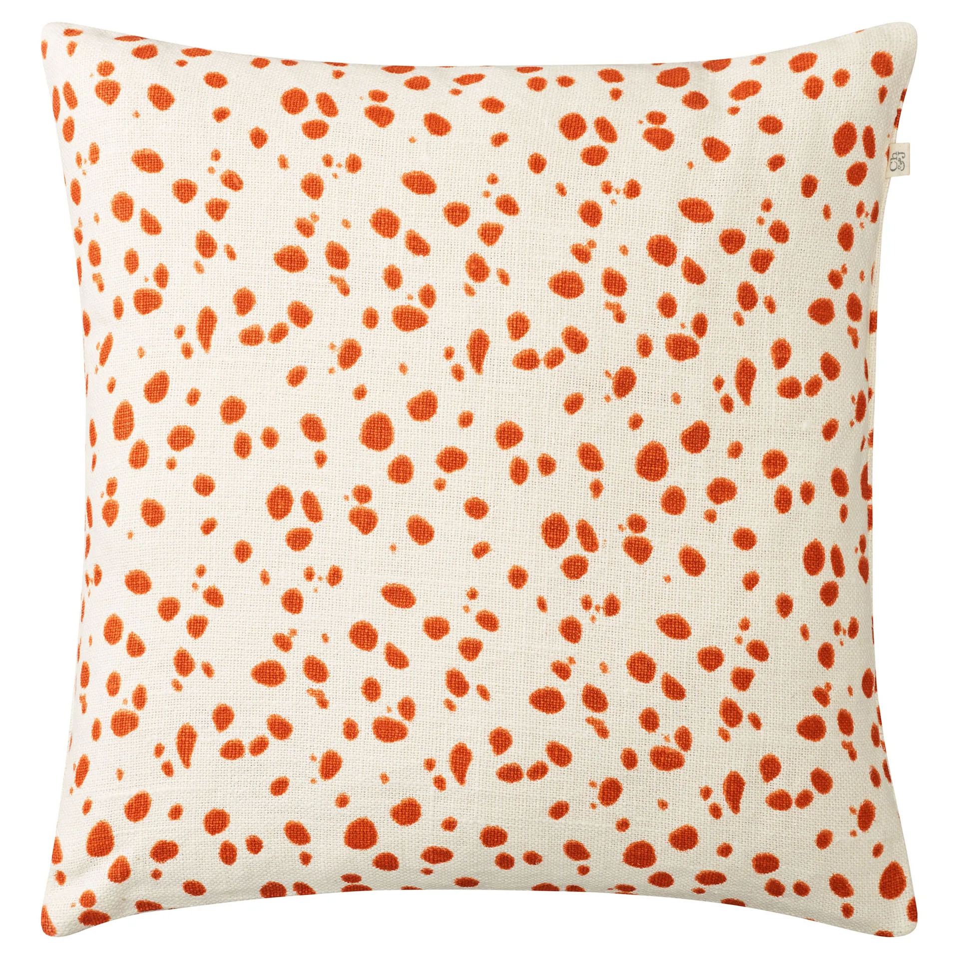 Tiger Dot kuddfodral 50x50 cm, Vit-Jaffa orange Chhatwal & Jonsson