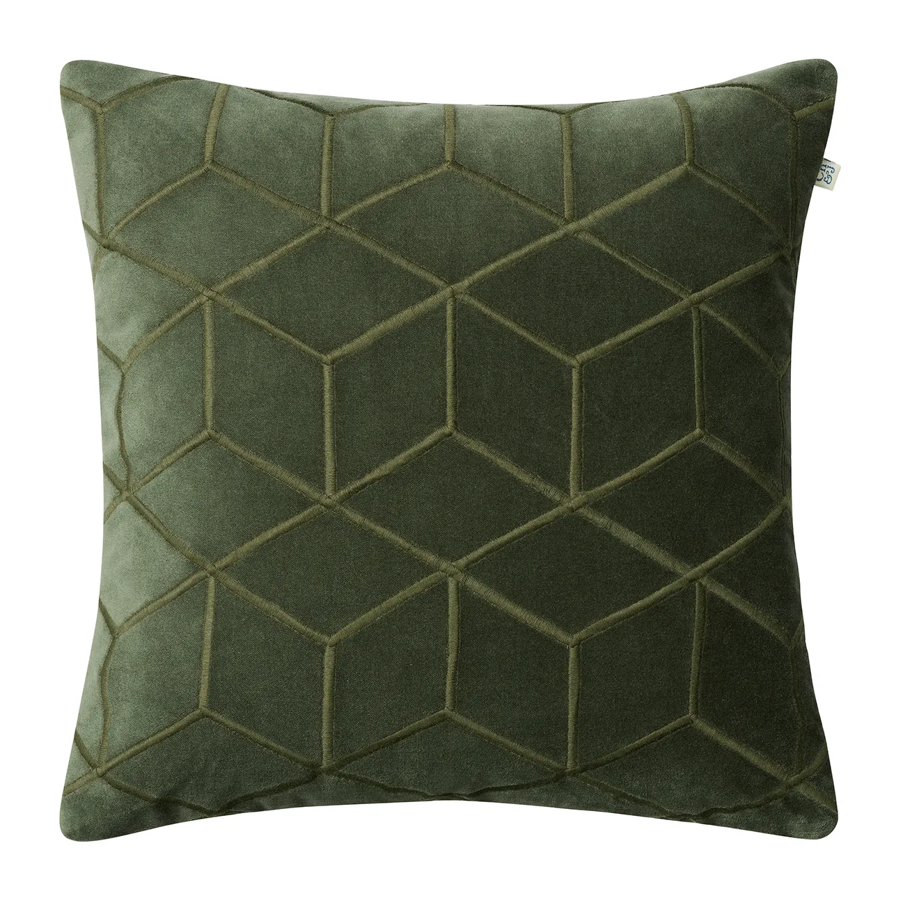 Vir kuddfodral 50x50 cm, Forest green Chhatwal & Jonsson