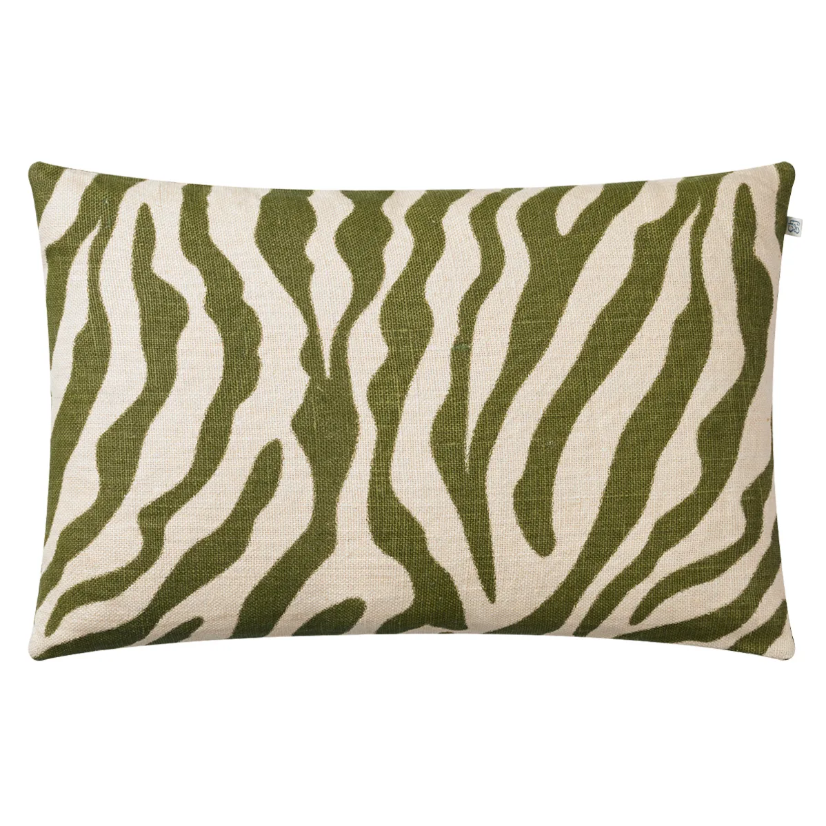Chhatwal & Jonsson Zebra kuddfodral 40x60 cm Cactus green