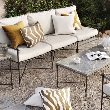 Zebra Outdoor kudde 50x50 cm - Blue/off white, 50 cm - Chhatwal & Jonsson