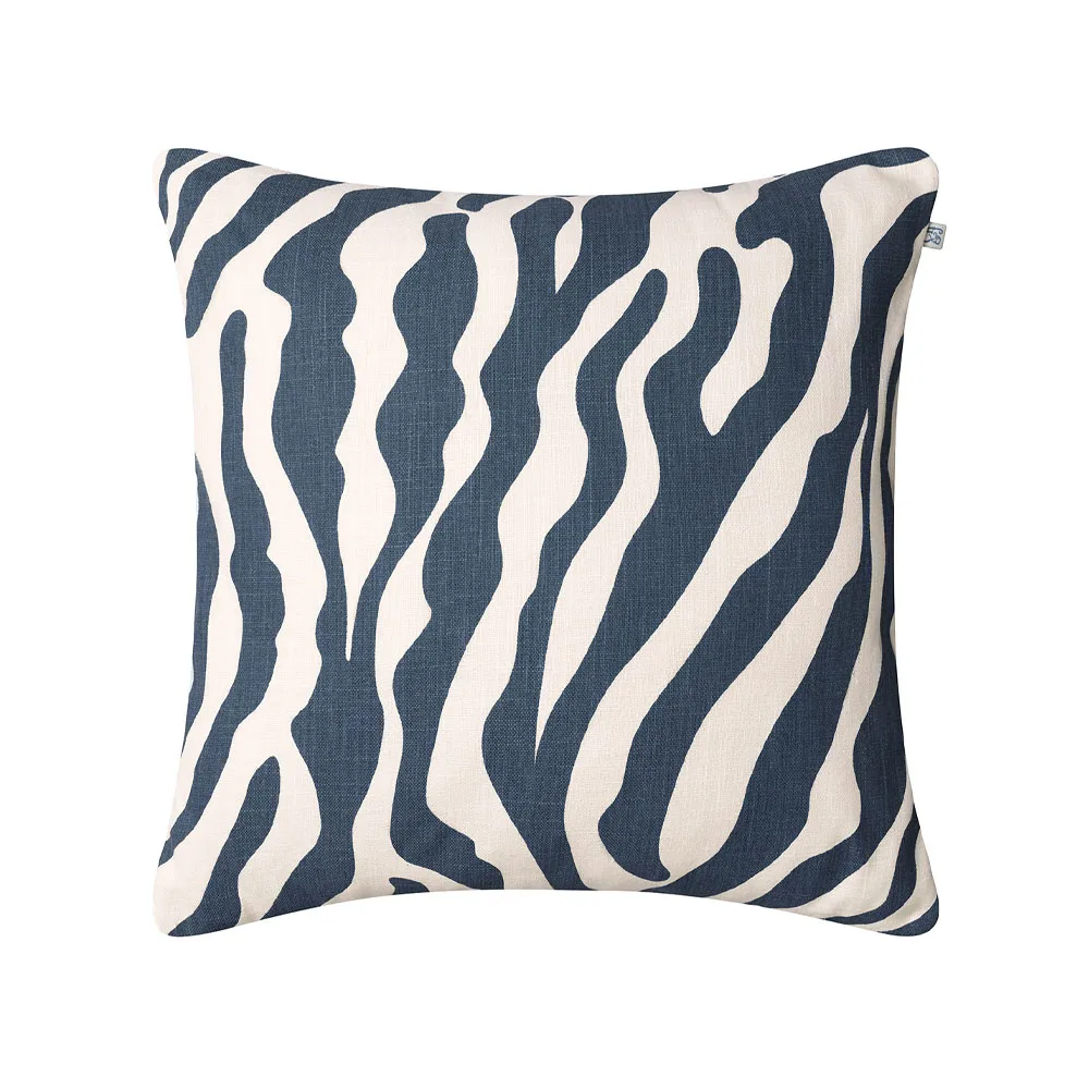Chhatwal & Jonsson Zebra Outdoor kudde 50x50 cm Blue/off white, 50 cm